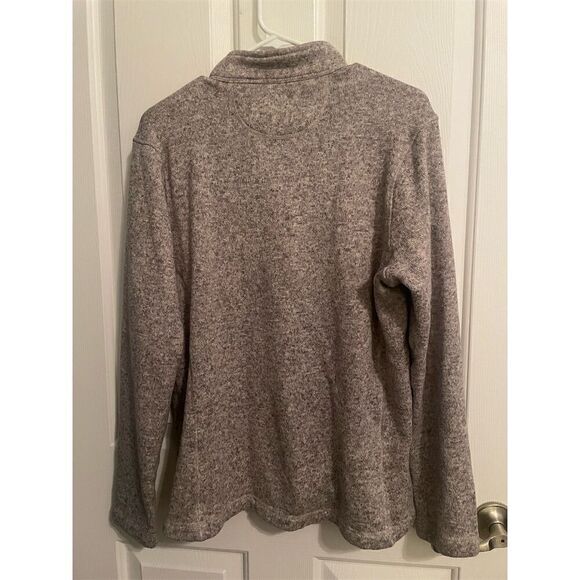 Woolrich Men's Gray Quarter Zip Pullover Sweater Size M Long Sleeve Fleece - Picture 4 of 4